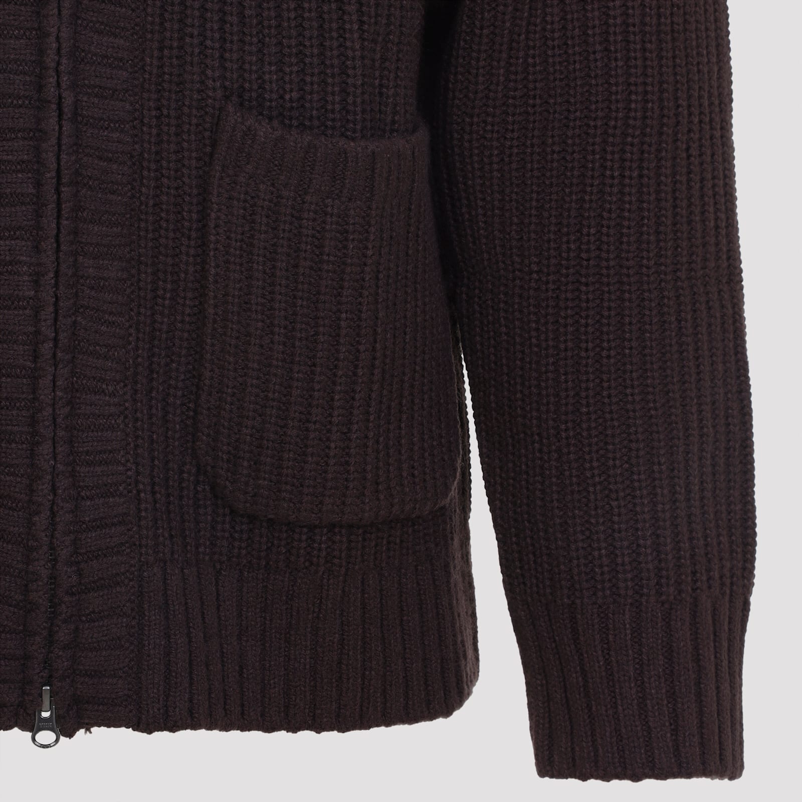 Carhartt Knit Jacket With Collared Design And Pockets In Animal Print