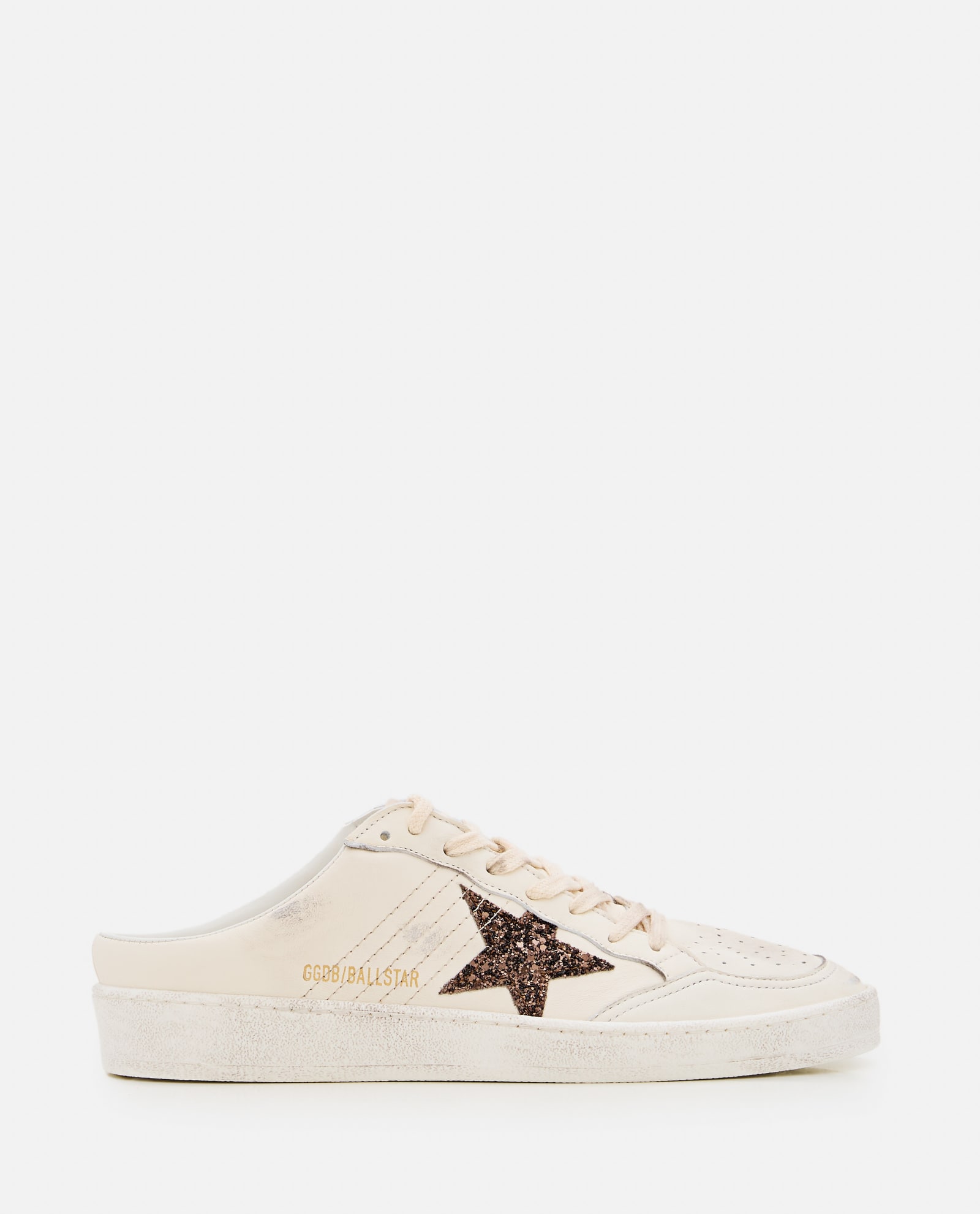 Shop Golden Goose Ballstar Sabot Sneakers In White