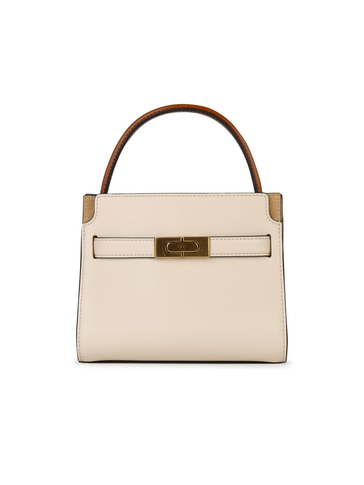 Shop Tory Burch Lee Radziwill Cream Leather Mini Bag