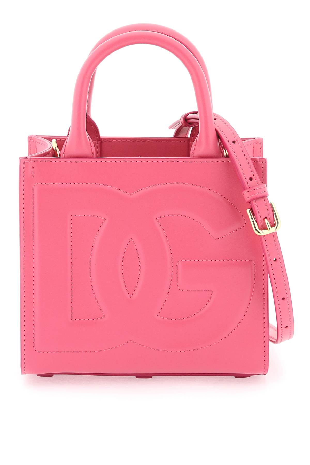 Dolce & Gabbana Dg Daily Small Tote Bag In Burgundy