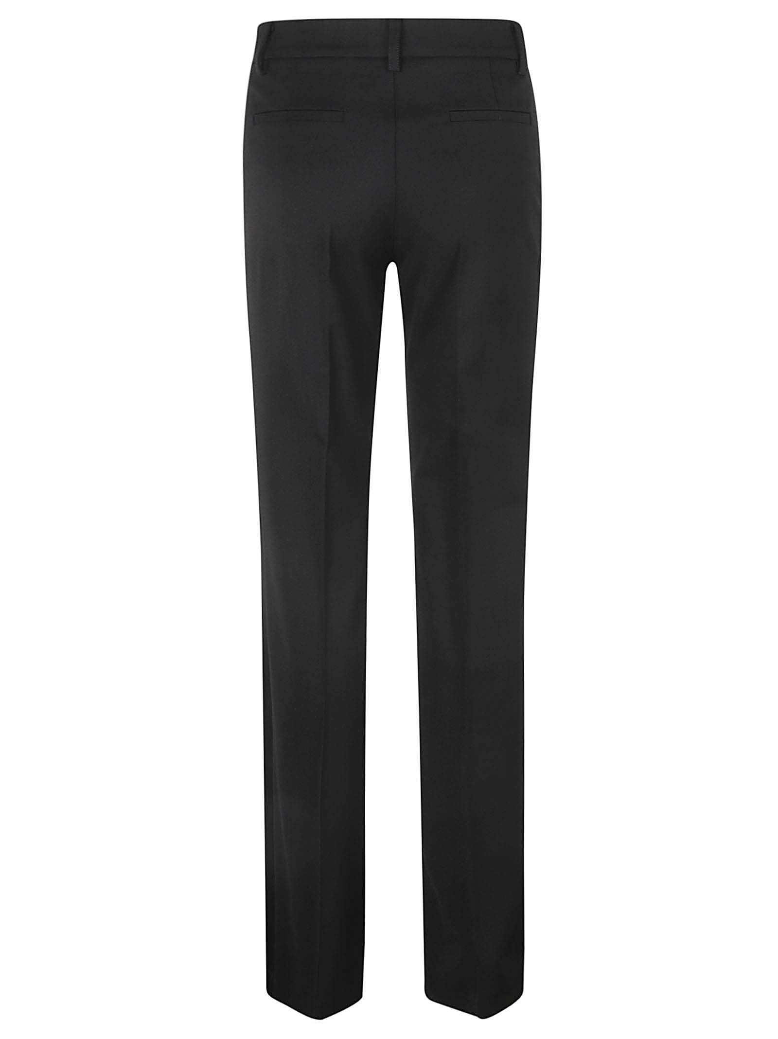 Shop P.a.r.o.s.h Concealed Trousers In Black