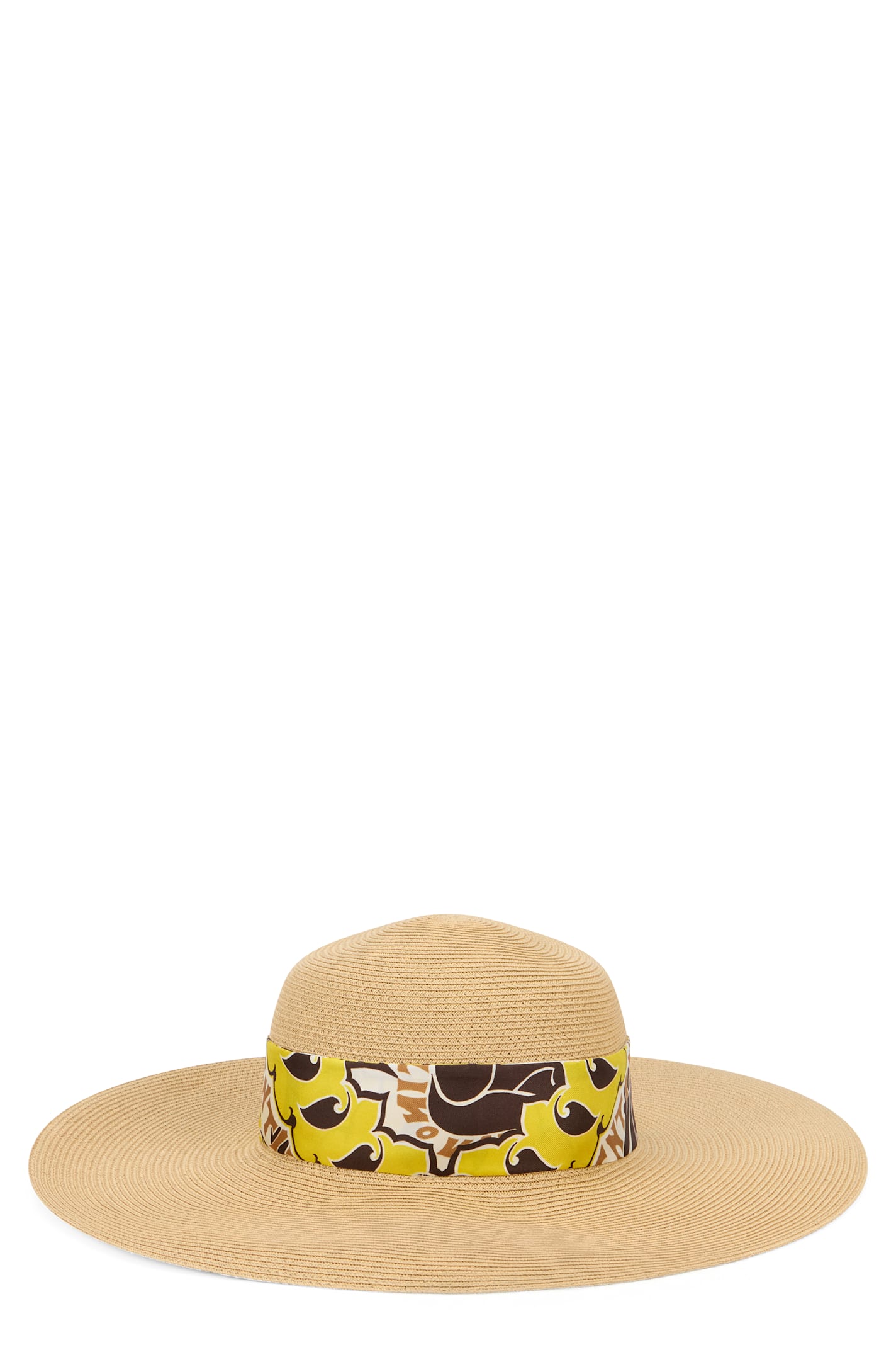 Valentino Elegant Summer Hat With A Wide Brim In Neutral
