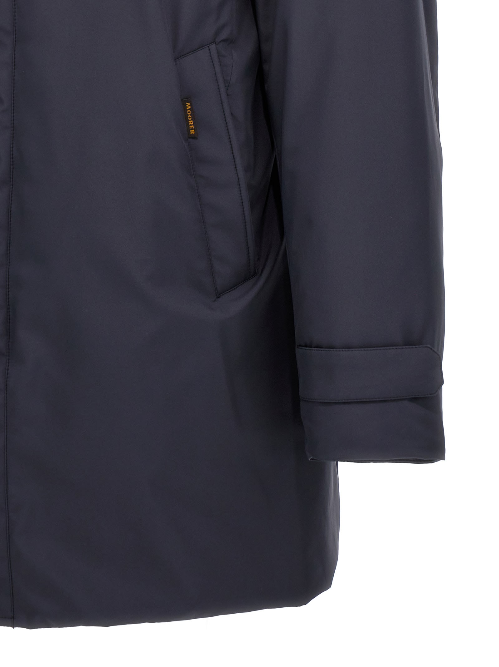 Shop Moorer Vido-skt Jacket In Blue