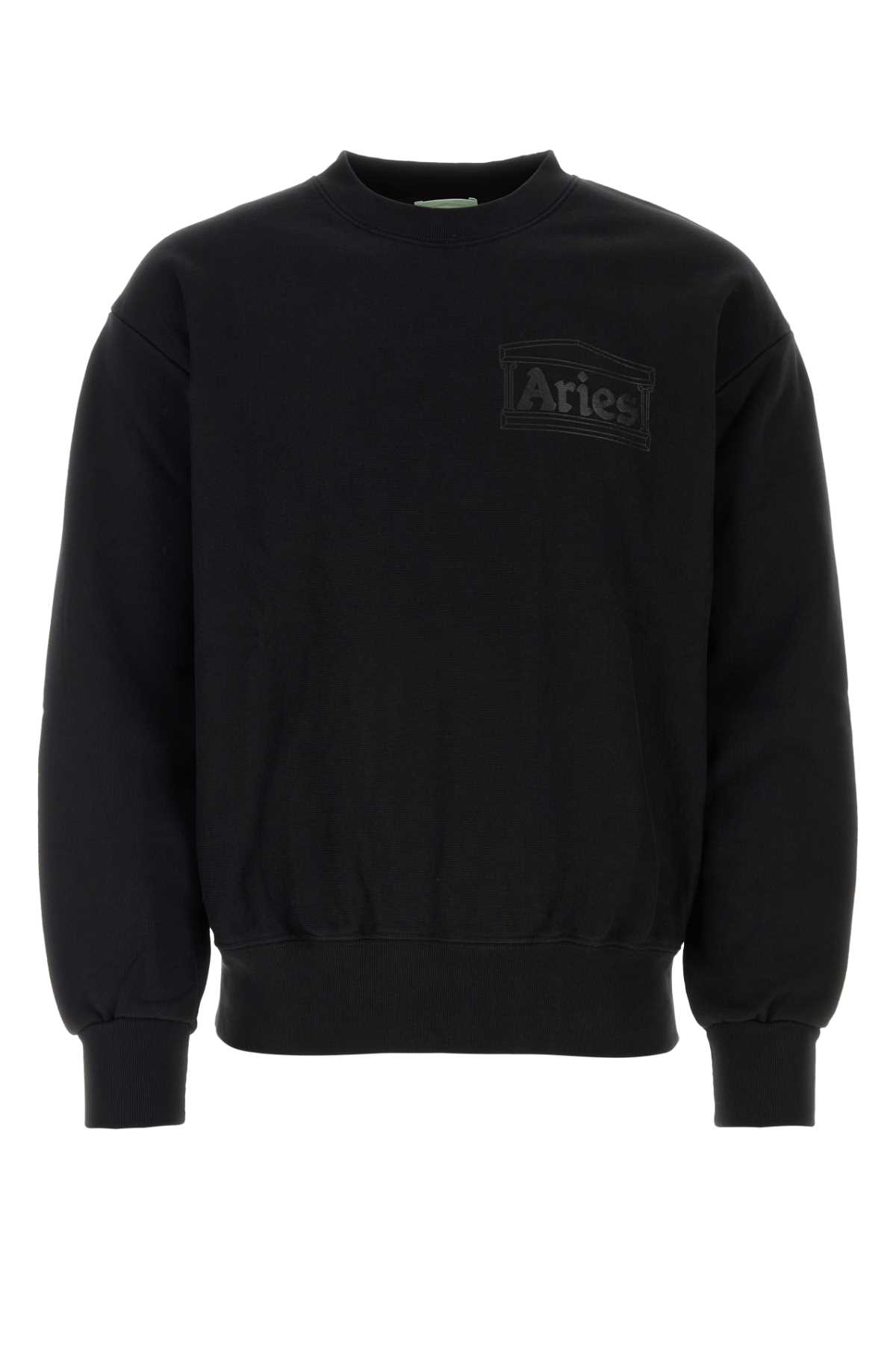 Black Cotton Sweatshirt