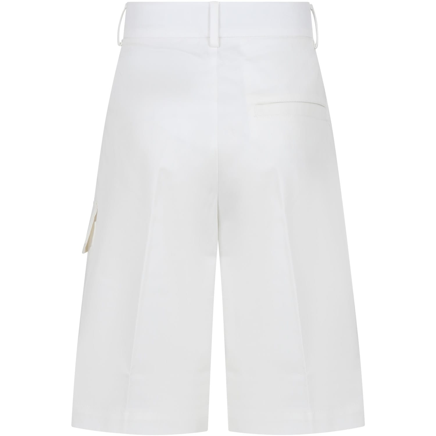 Shop Fendi White Shorts For Boy With Logo