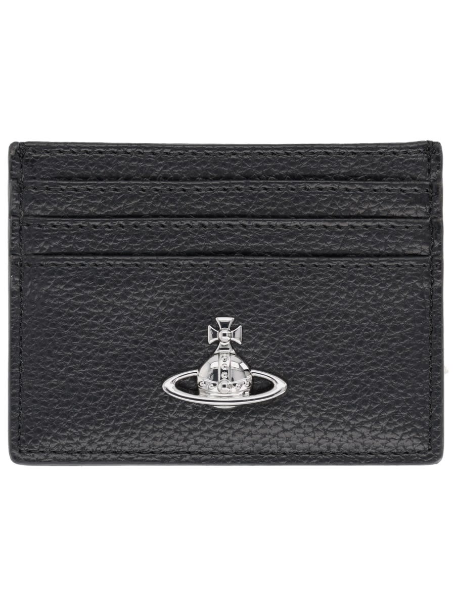 Vivienne Westwood Flat Card Holder In Black