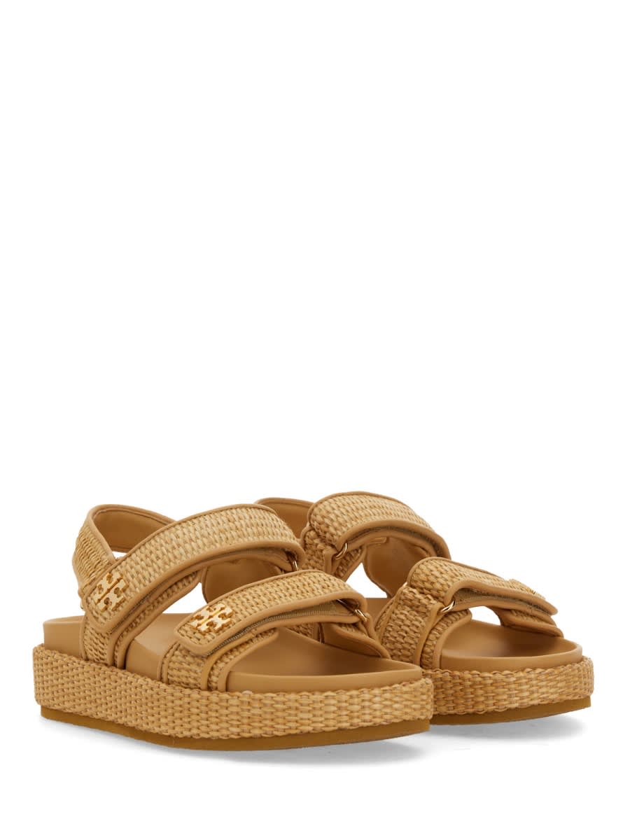 Shop Tory Burch Sandalo Kira In Ivory