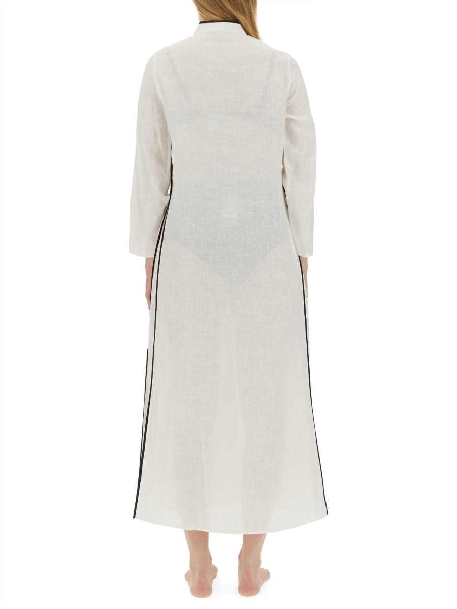 Shop Tory Burch Long Caftan Dress In White