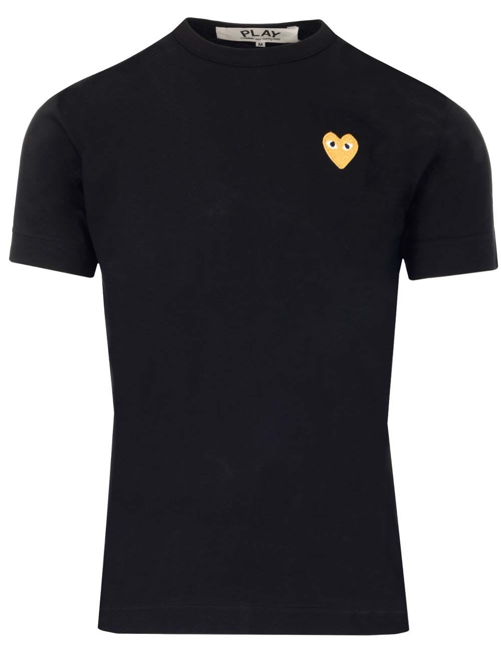 Comme des Garçons Play Gold Heart T-shirt