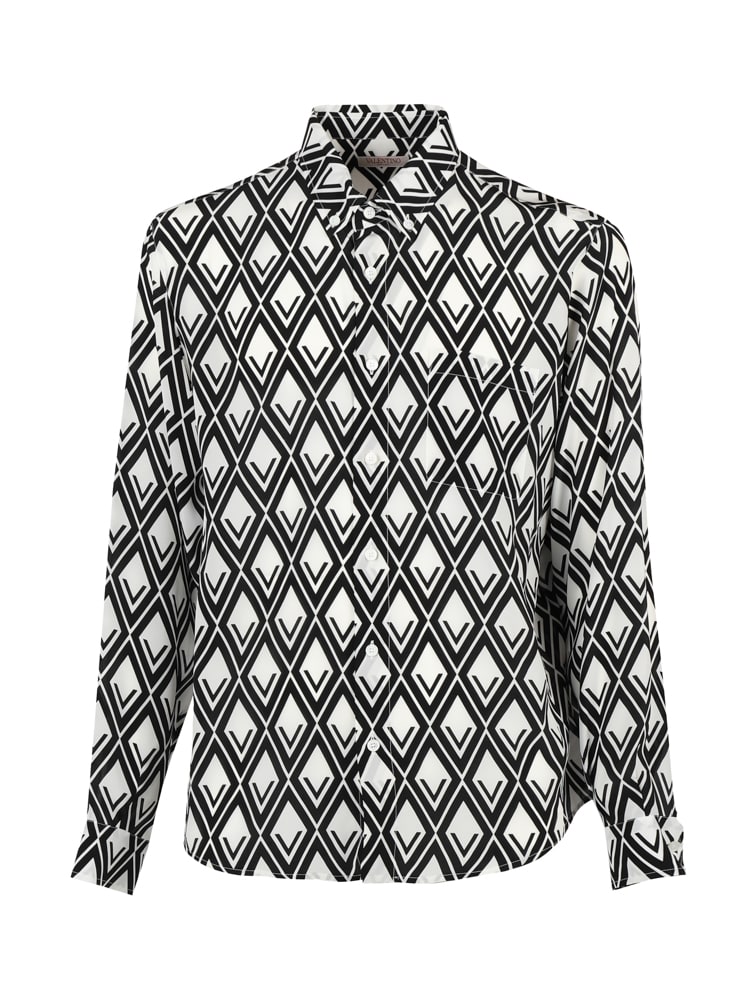 Valentino Optical Shirt In Silk