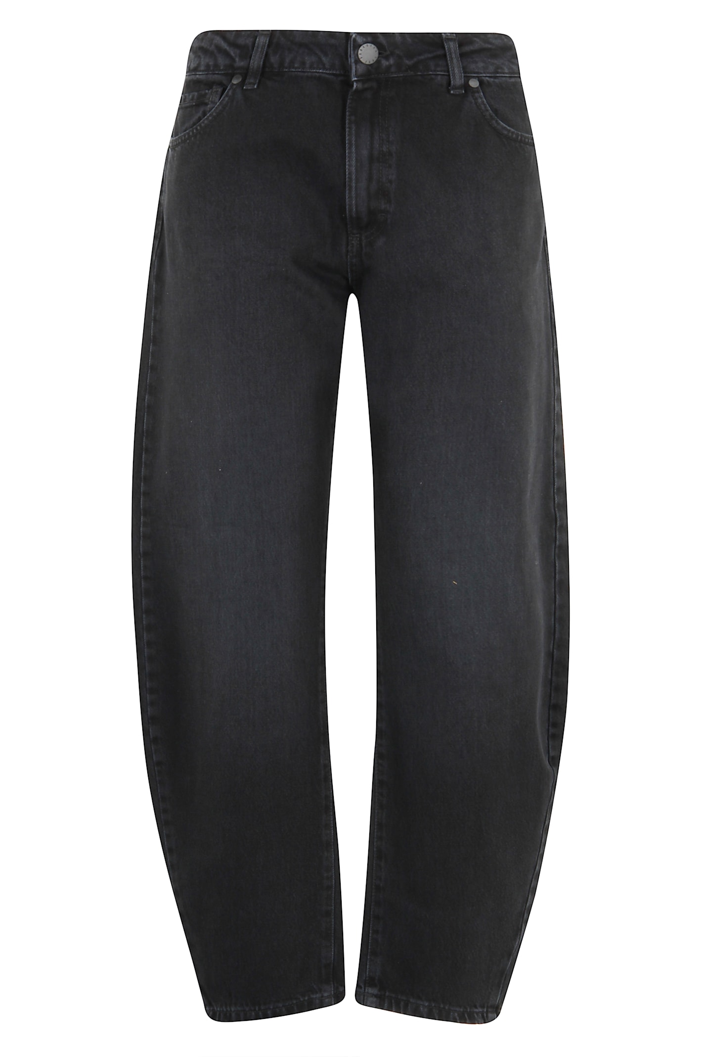 Federica Tosi Belt-loops Jeans In Black