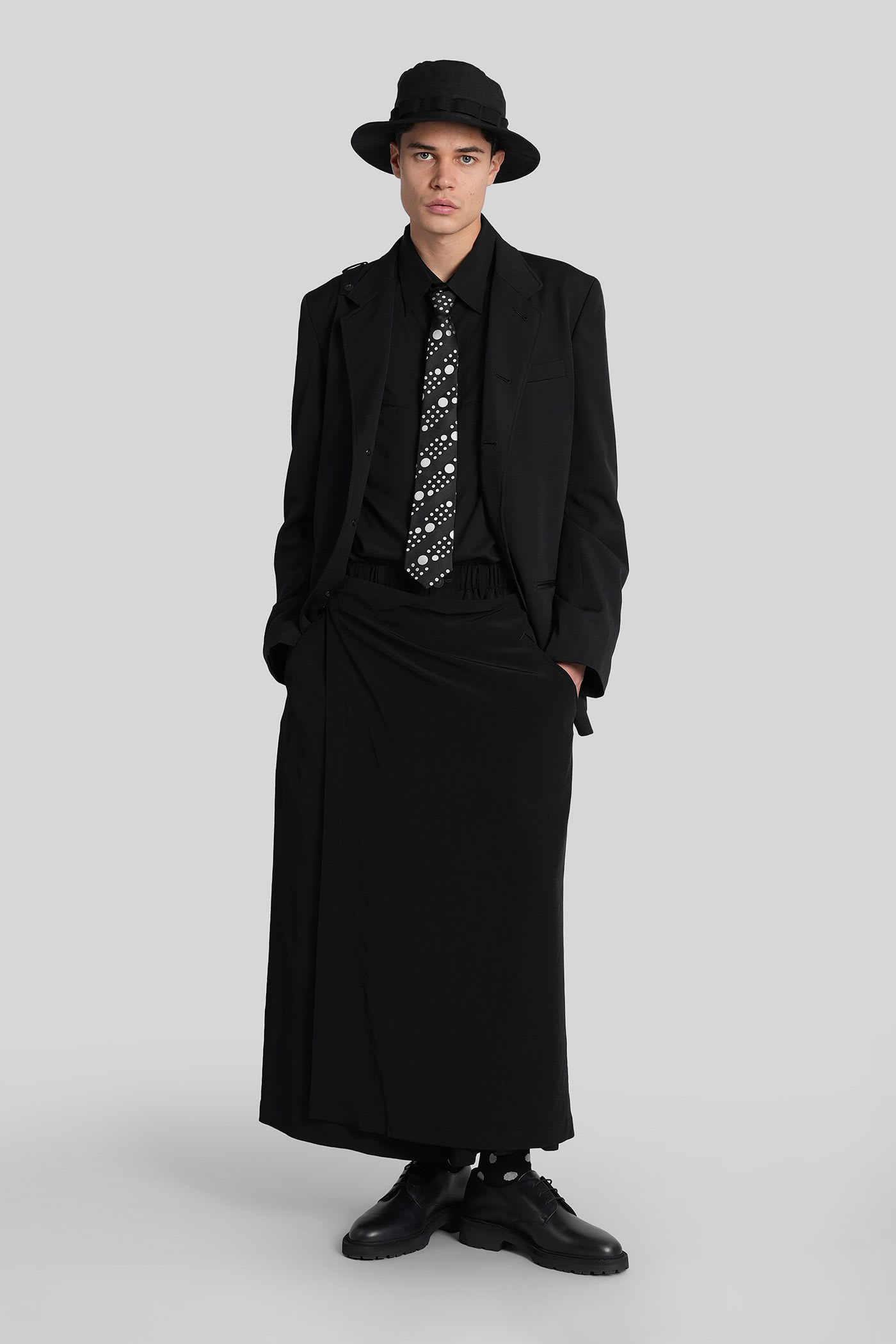 Yohji Yamamoto Blazer In Black Wool In Black