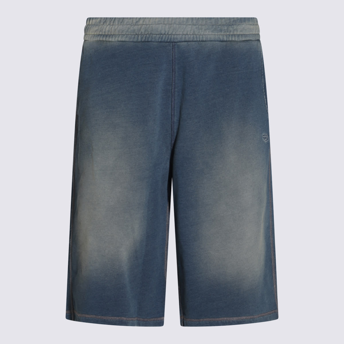 Blue Cotton Shorts