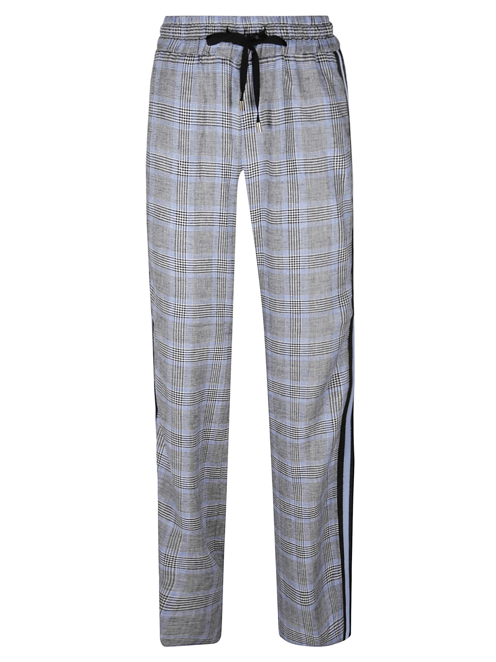 Ermanno Scervino Drawstring Waist Checked Trousers