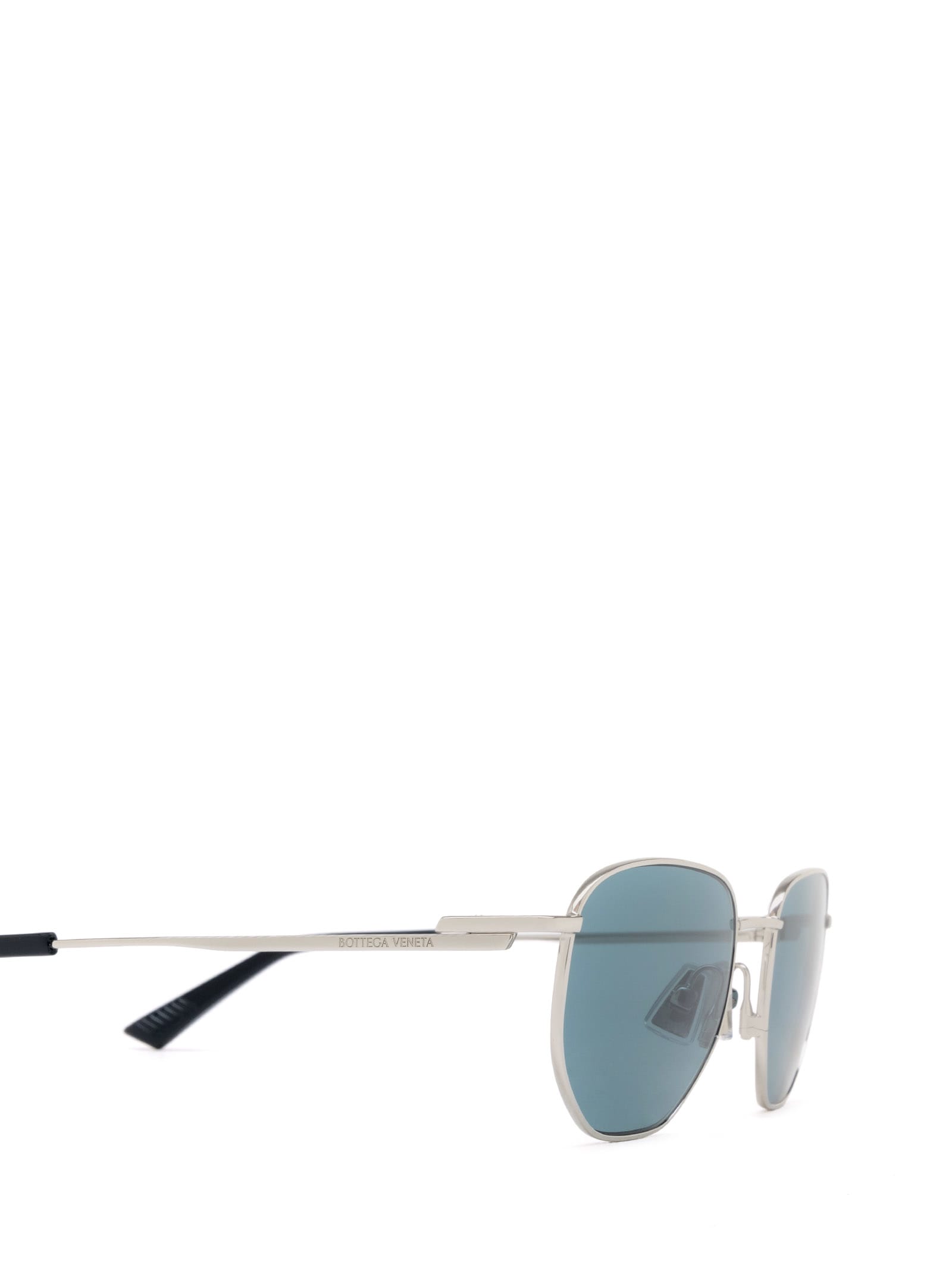 Shop Bottega Veneta Bv1301s Silver Sunglasses