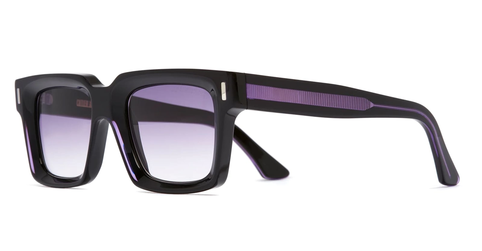 Cutler And Gross 1386 - Purple On Black Sunglasses In Black