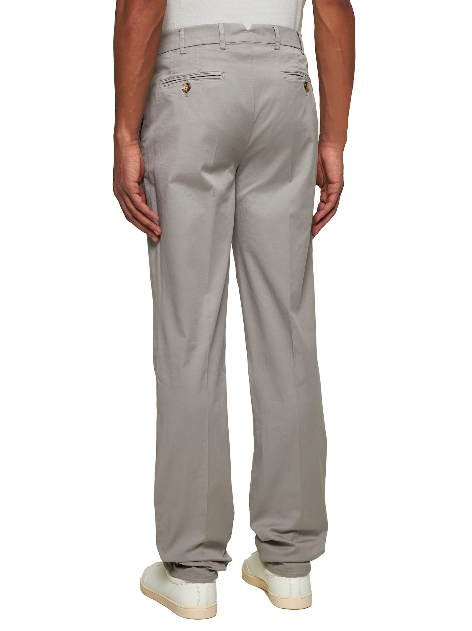 Brunello Cucinelli Chinos In Kaky