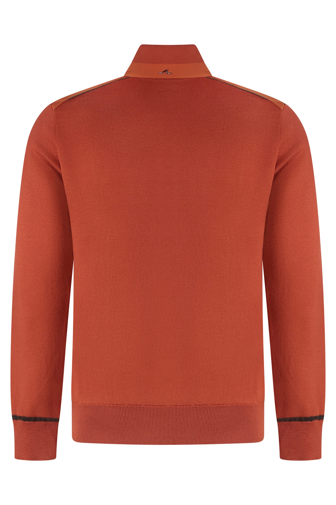 Shop Paul & Shark Virgin Wool Turtleneck Sweater In Orange