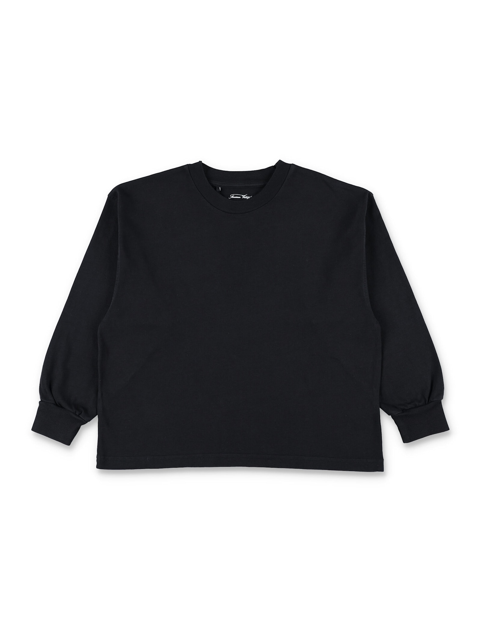 American Vintage Kids Fizvalley Long Sleeves T-shirt In Black