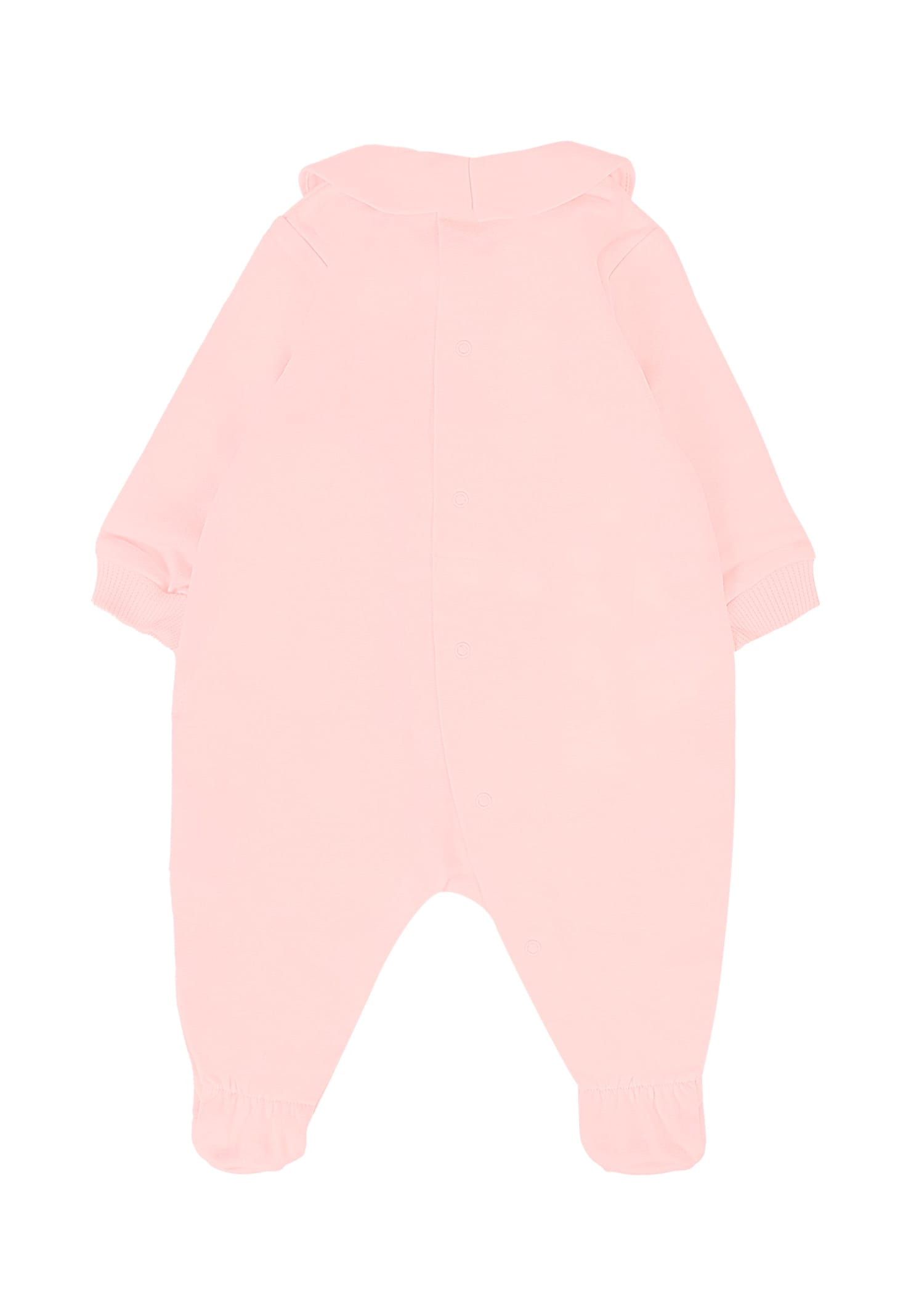 Moschino Pink Baby Set For Baby Girl With Teddy Bear In Pink