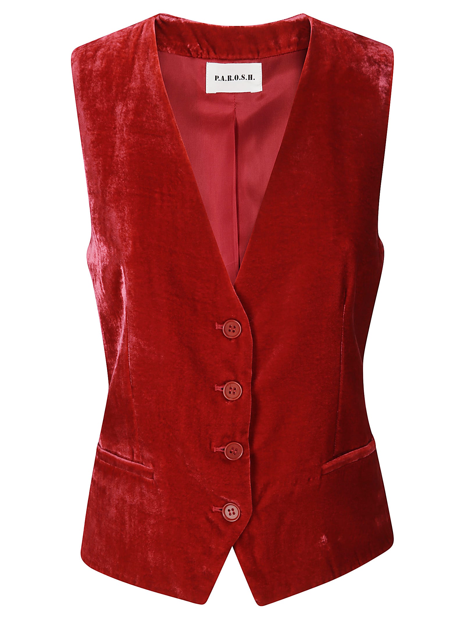 Shop P.a.r.o.s.h Gilet In Red