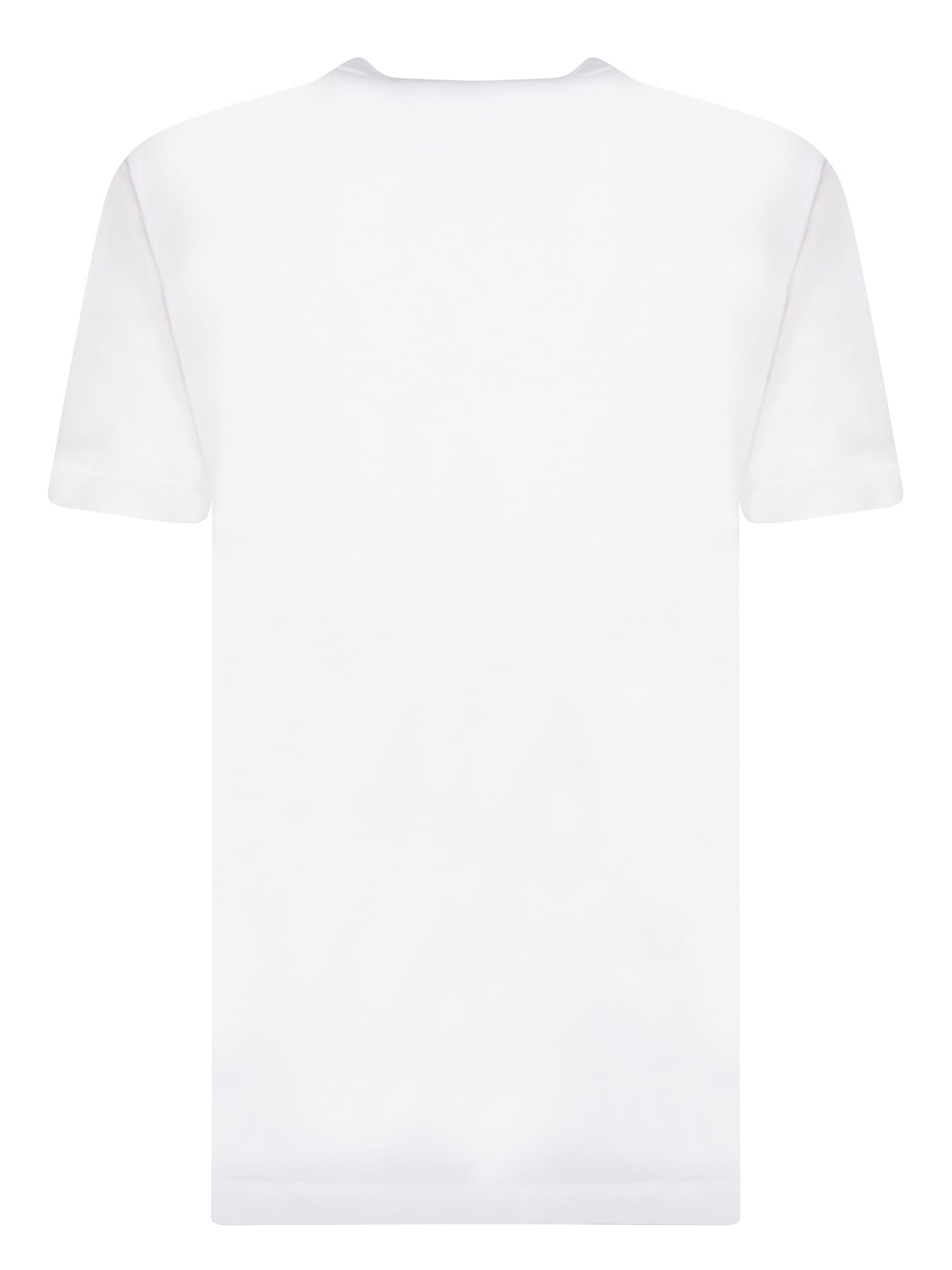 Shop Moncler Logo Cotton White T-shirt