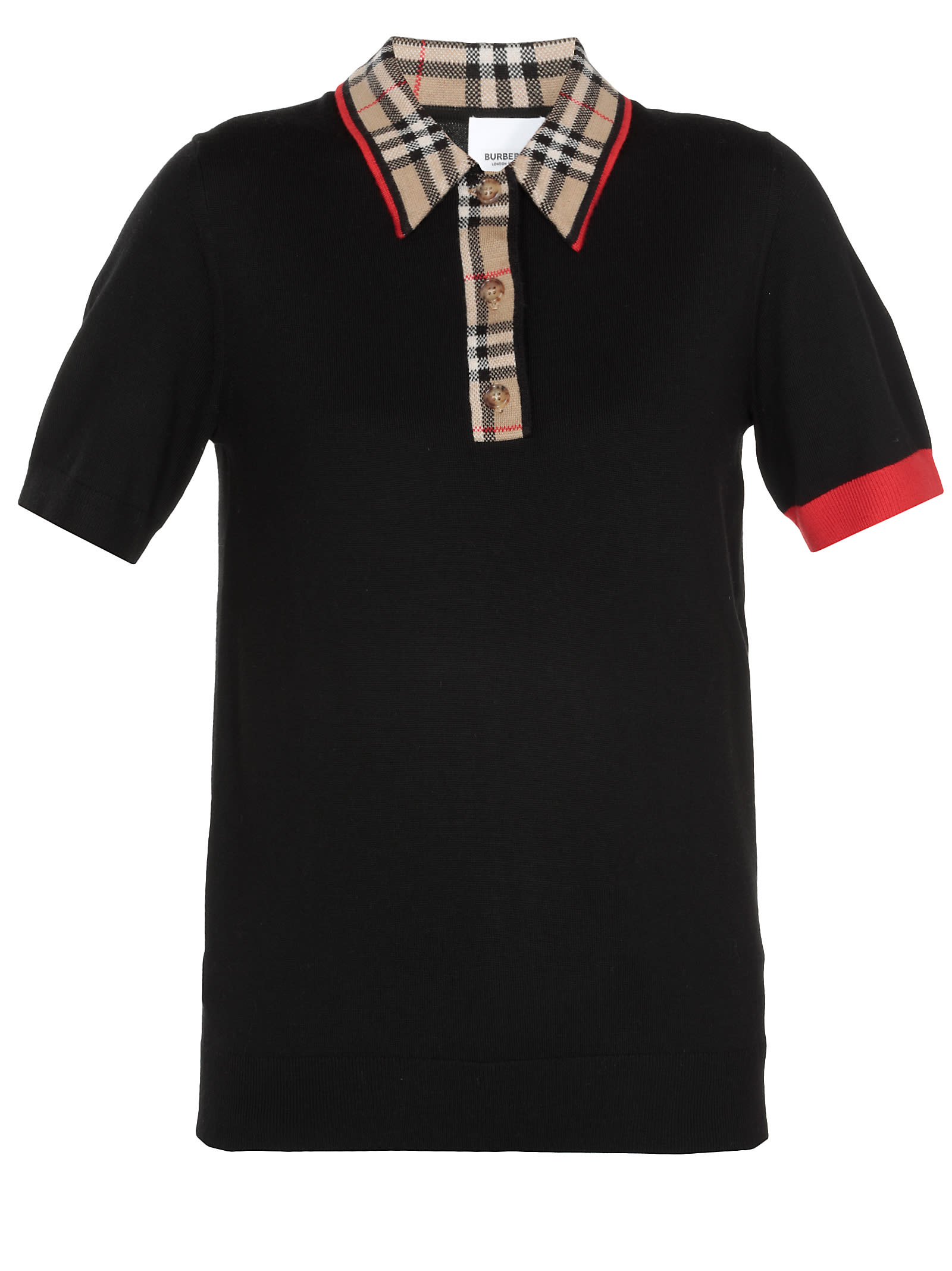 Burberry Penk Polo In Black