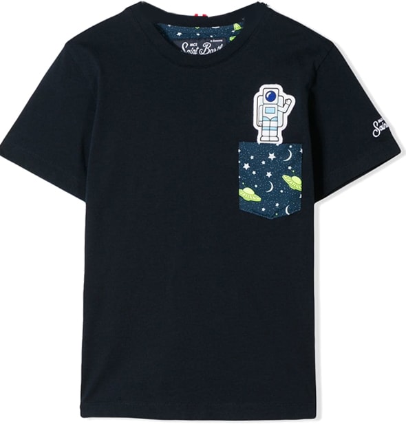 MC2 Saint Barth Astronaut Printed Pocket Boy T-shirt