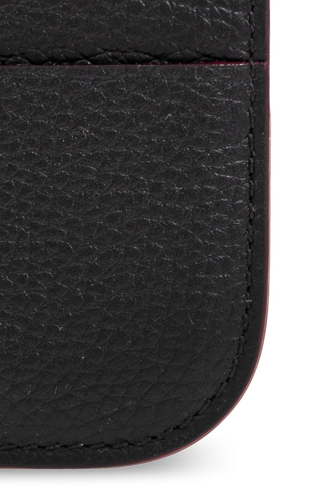 Alexander Mcqueen Sling Card Bag In Blacksilver
