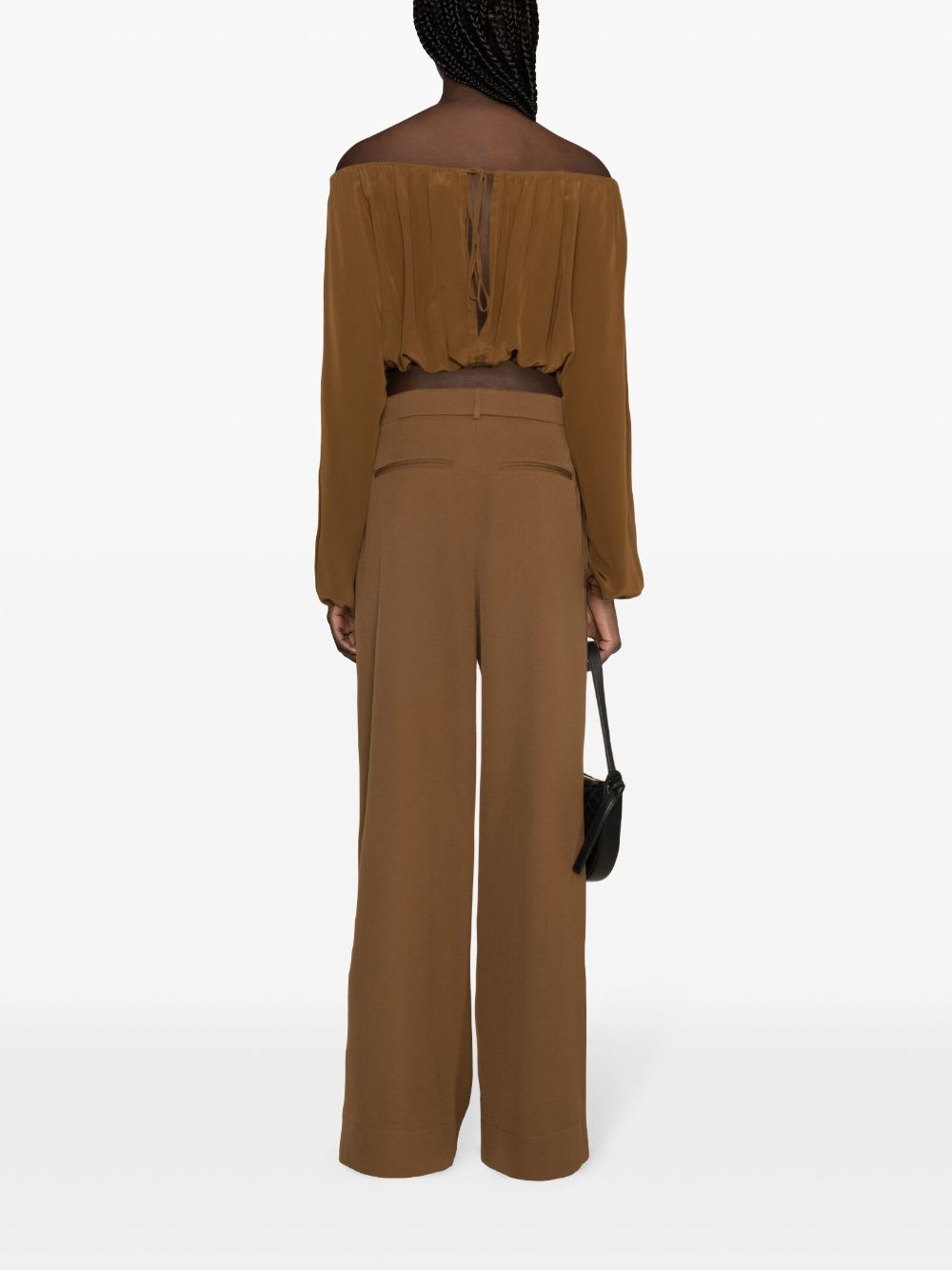 Wardrobe.nyc Low-rise Wool Trousers In Brown