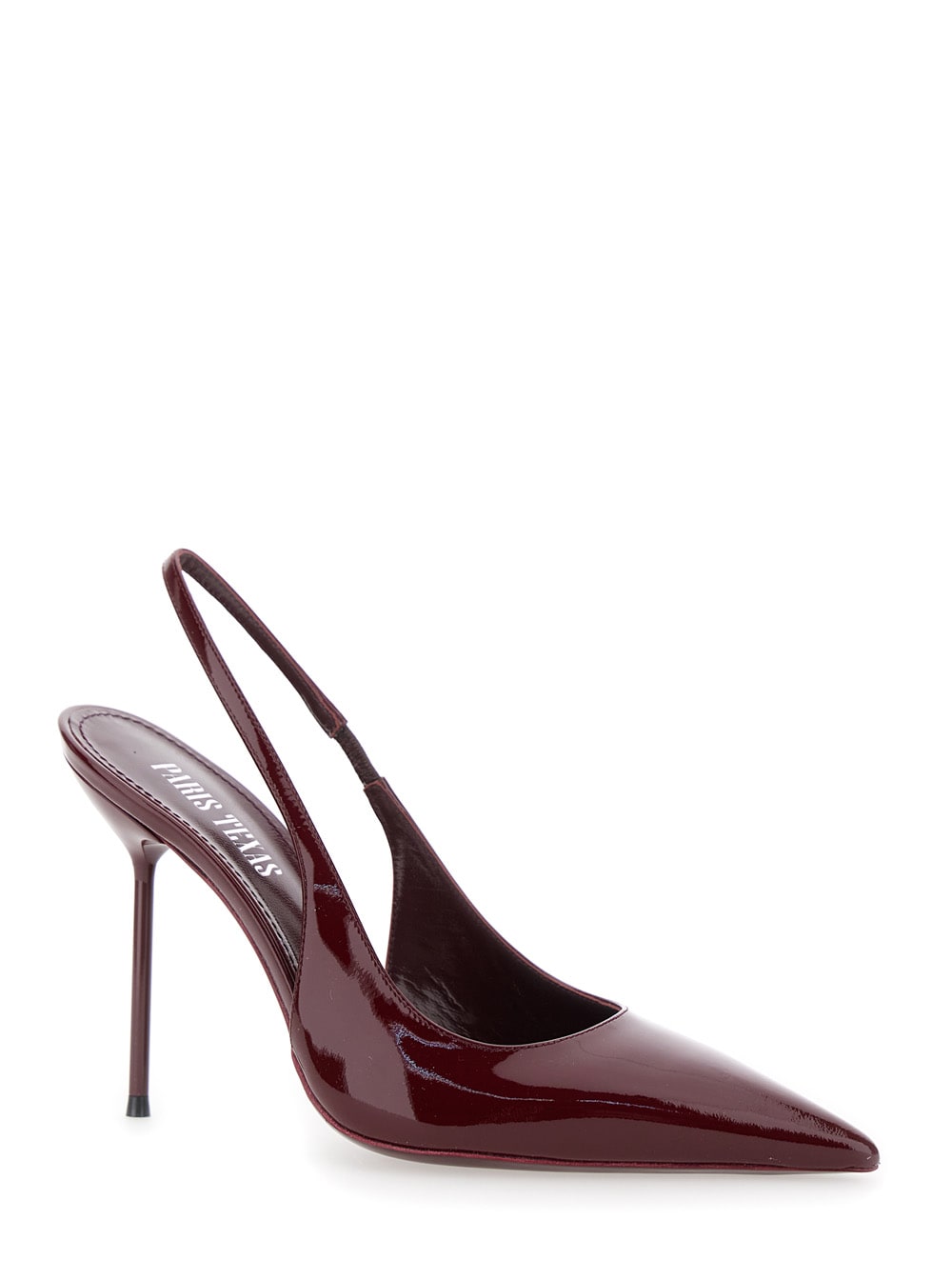 Paris Texas Patent Leather Lidia Slingback Pumps 105 In Bordeaux