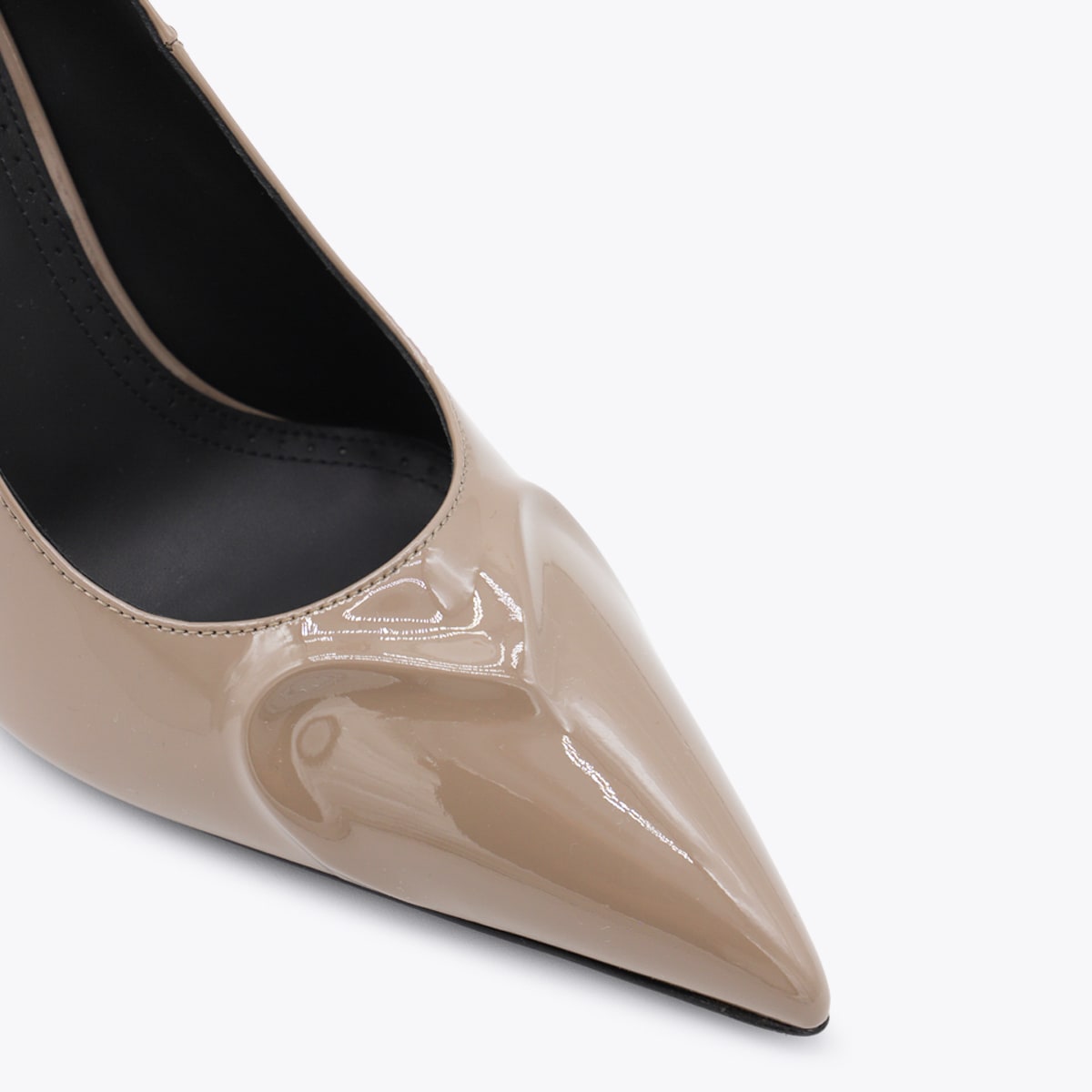 Alaïa Womens Azzedine Alaia Heart-shape 90 Patent-leather Pumps In Brown