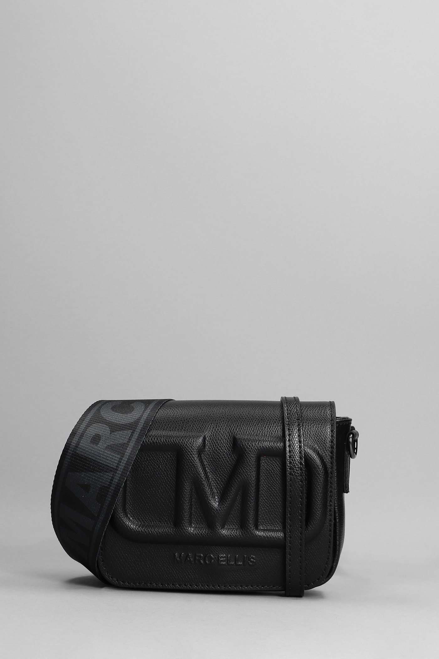 Marc Ellis Super S Shoulder Bag In Black Leather