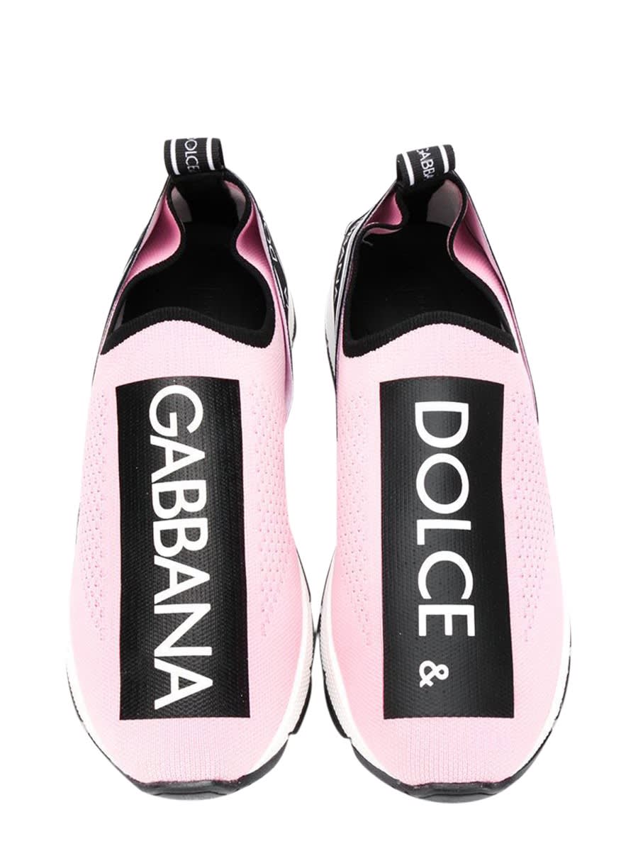 Shop Dolce & Gabbana Sneaker Slip On In Pink