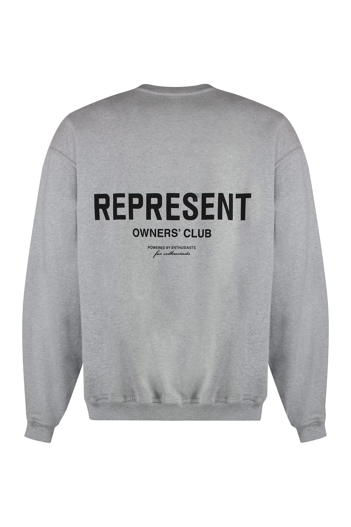 Represent Owners Club Oversize Cotton Sweatshirt In Grey