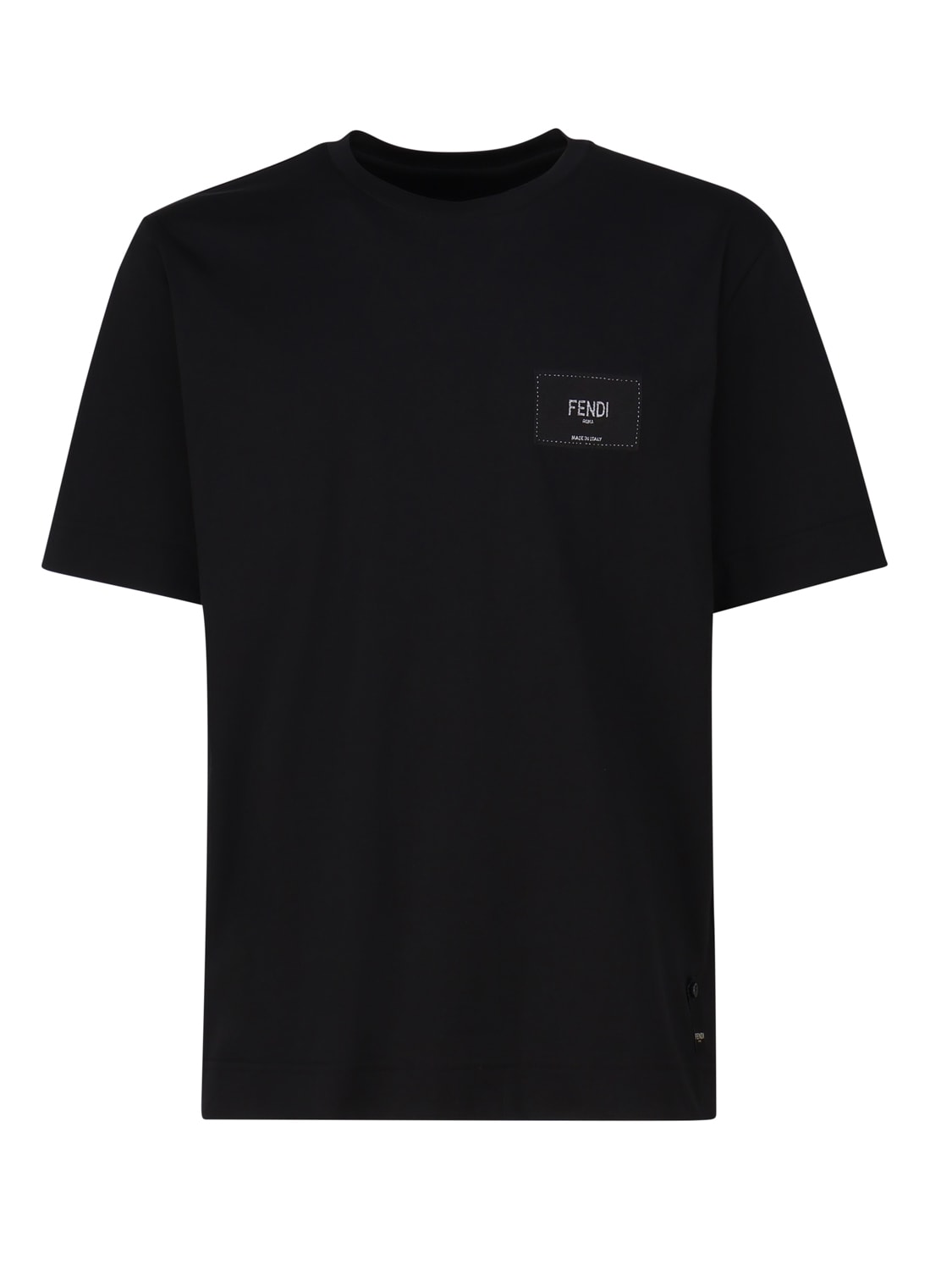 Shop Fendi Jersey T-shirt In Black