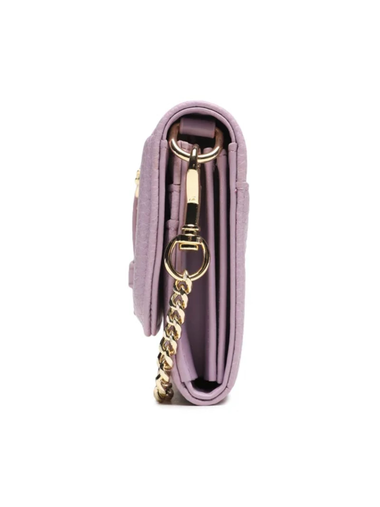 Versace Jeans Couture Wallet With Chain In Purple