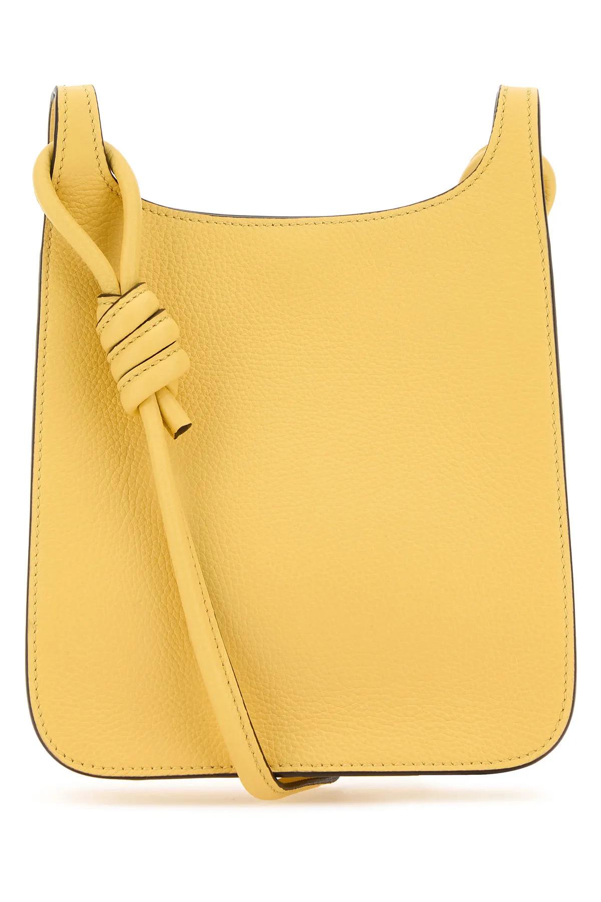 Shop Mcm Yellow Leather Mini Himmel Hobo Crossbody Bag
