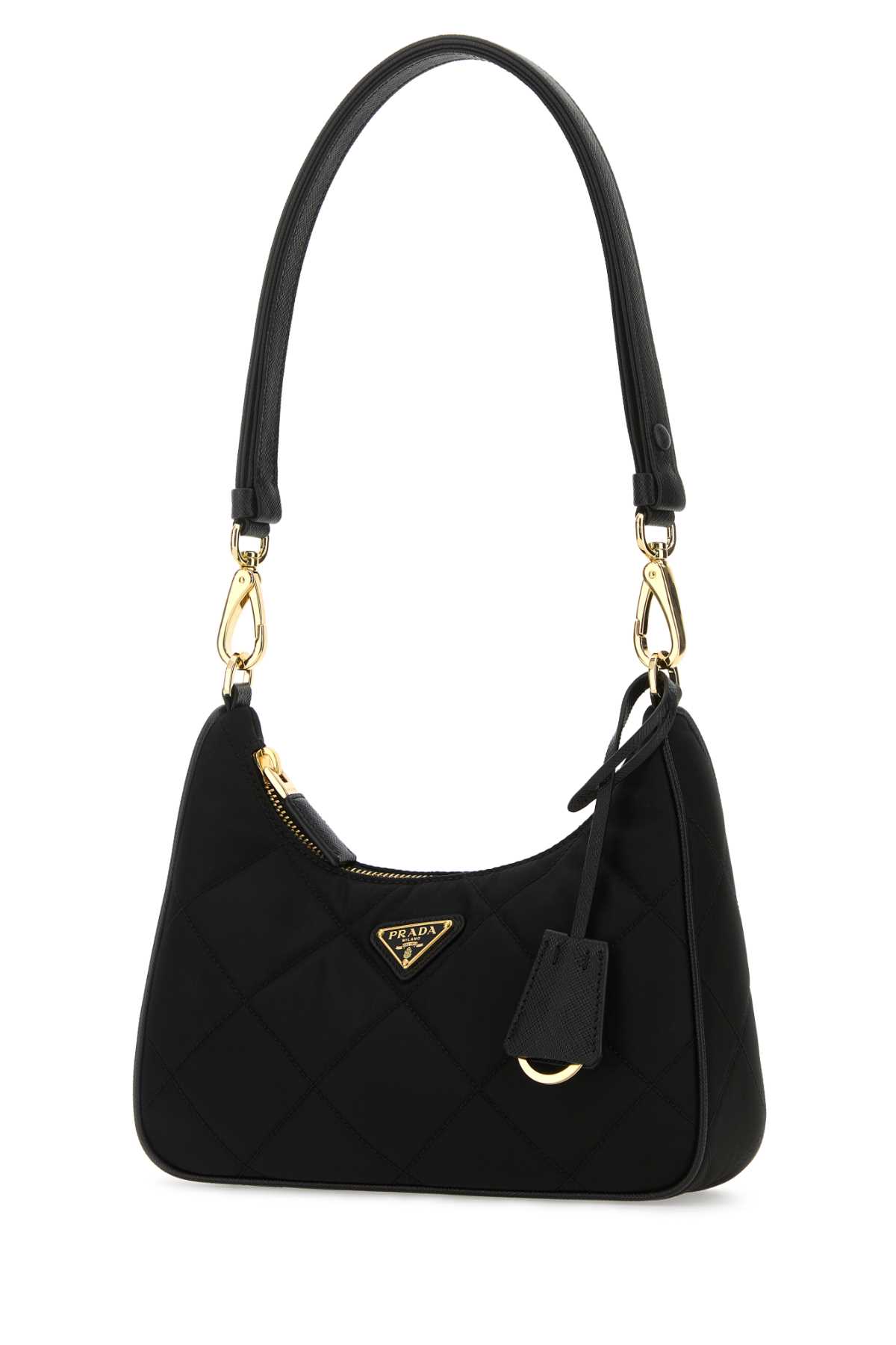 Shop Prada Black Re-nylon Re-edition Shoulder Bag In Nero