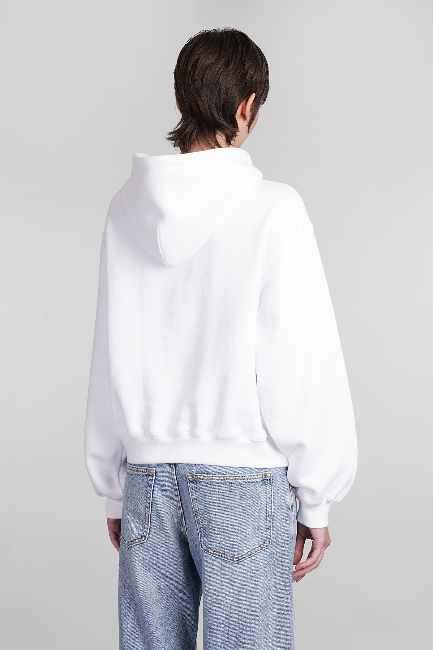 Shop Alexander Wang Sweatshirt In White Cotton