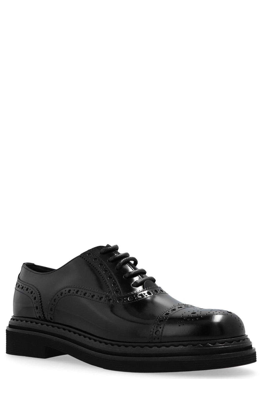 Shop Dolce & Gabbana Lace-up Platform Shoes