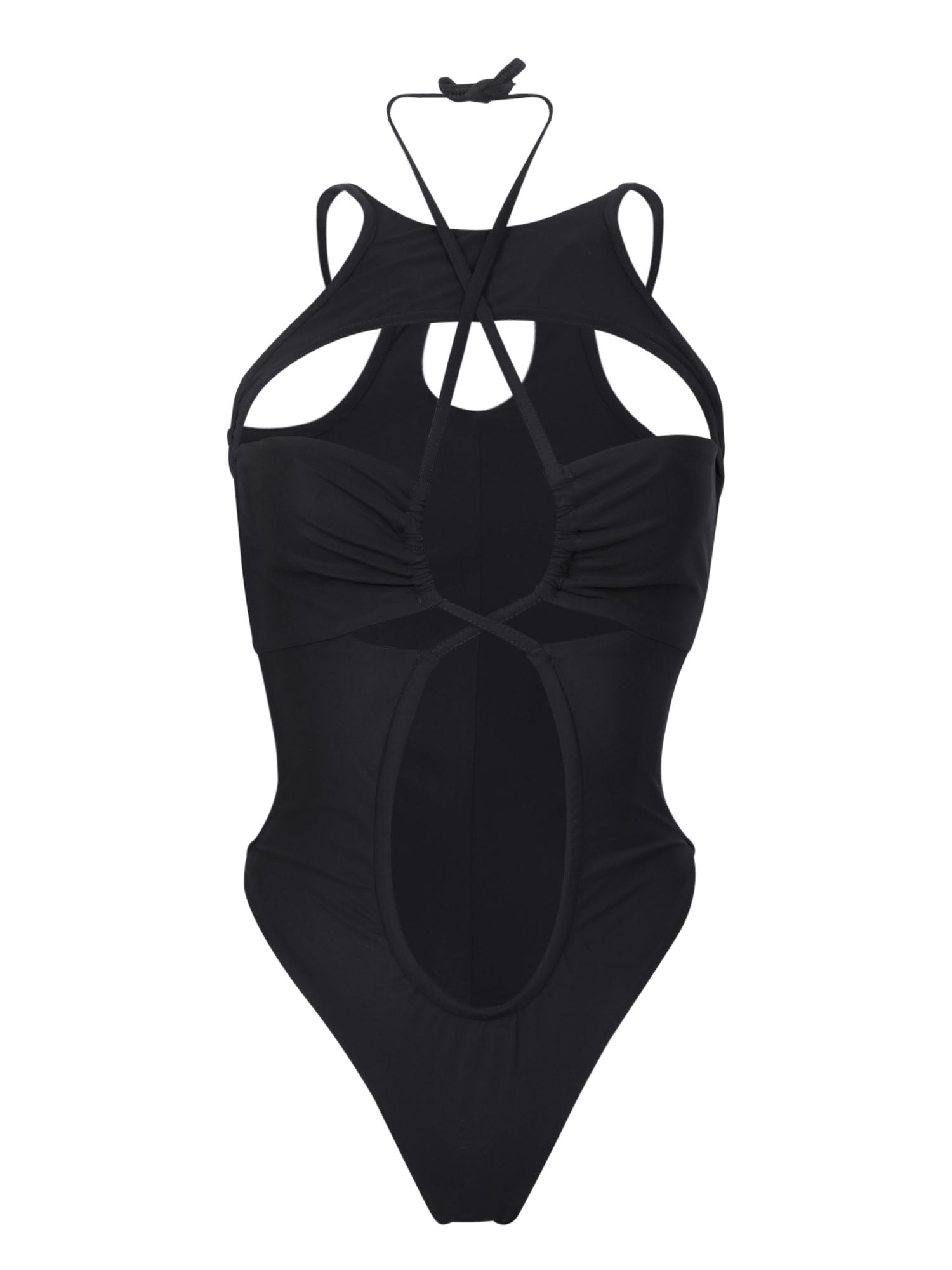 Shop Andreädamo One-piece Black Swimwear