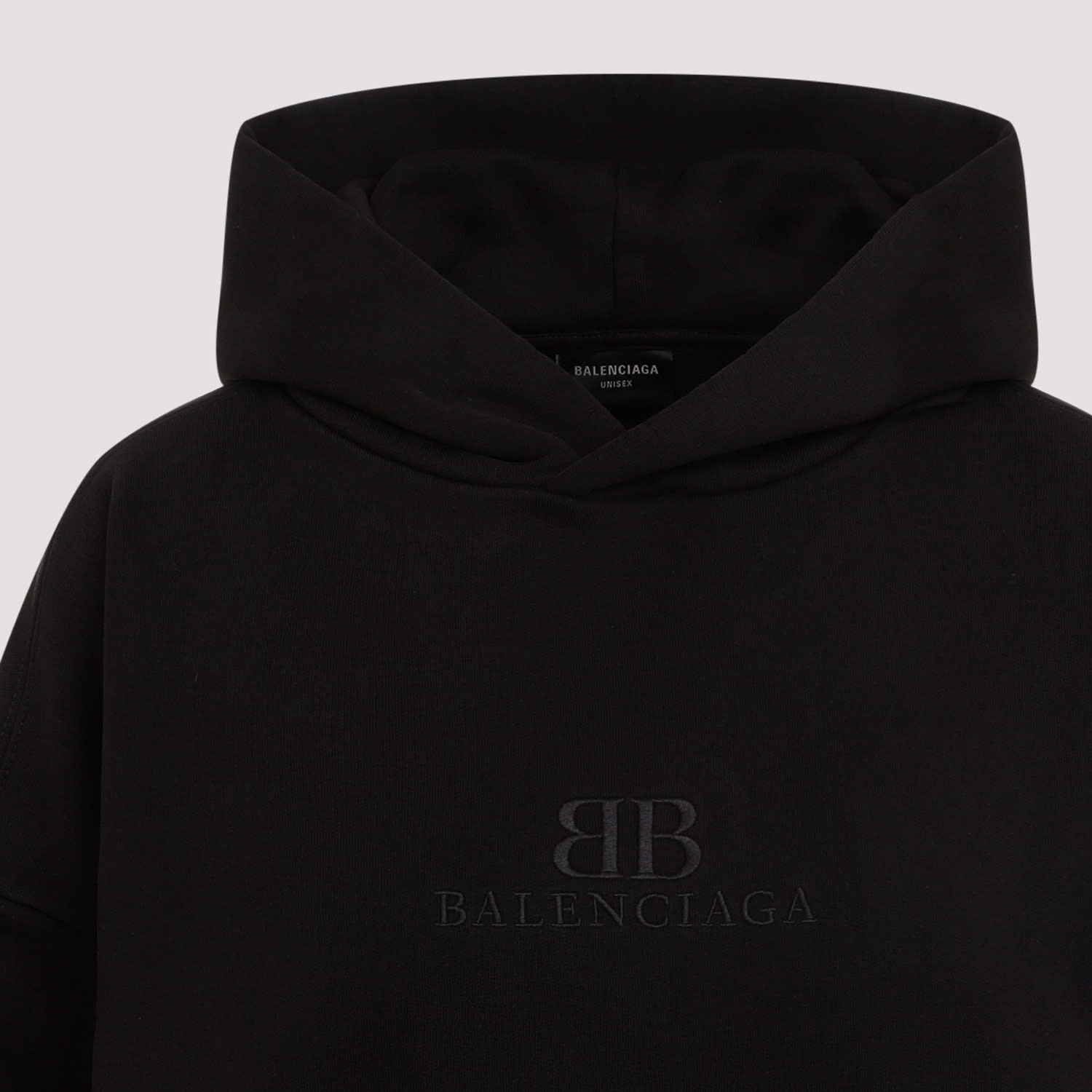 Shop Balenciaga Medium Fit Hoodie In Wash Black