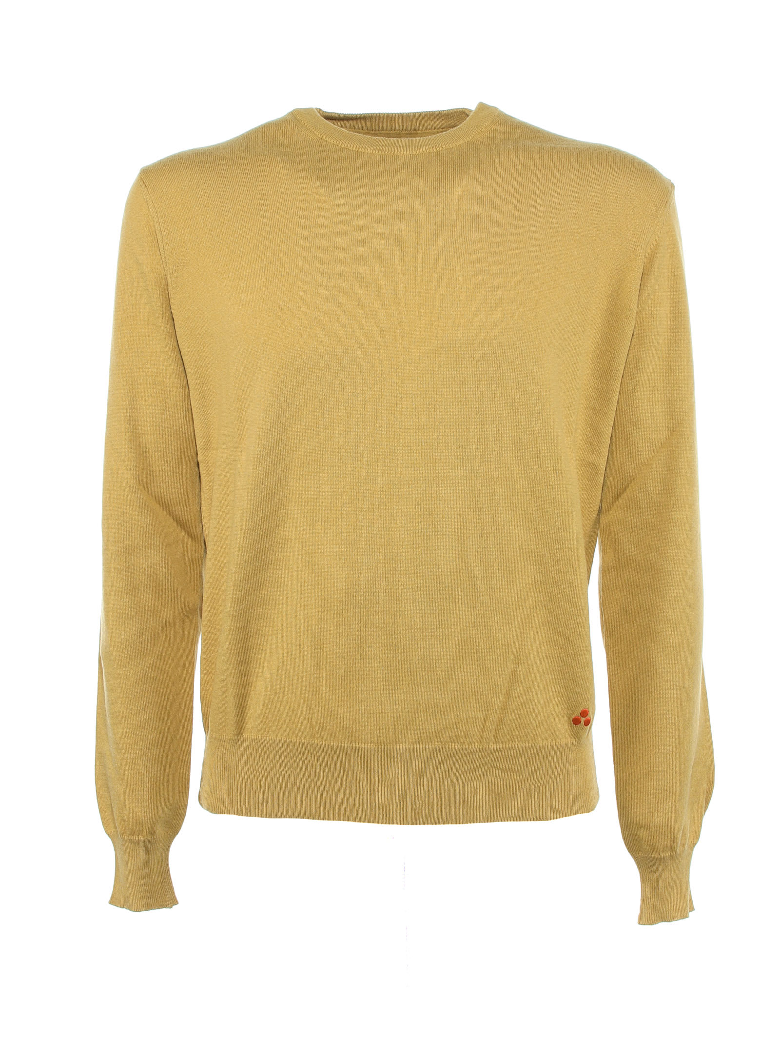 Peuterey Sweater With Elbow Patches In Ocra