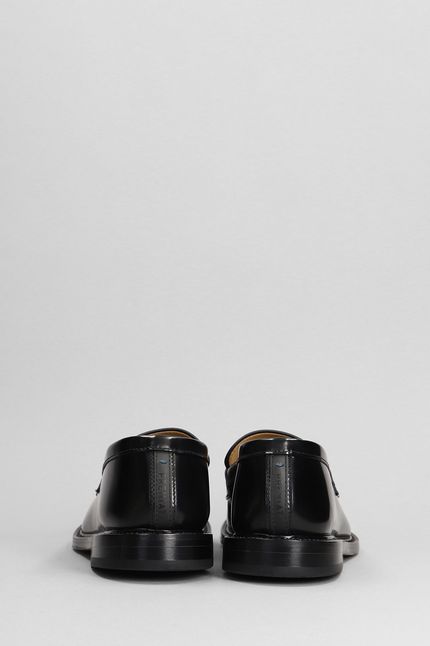 Shop Premiata Loafers In Black Leather