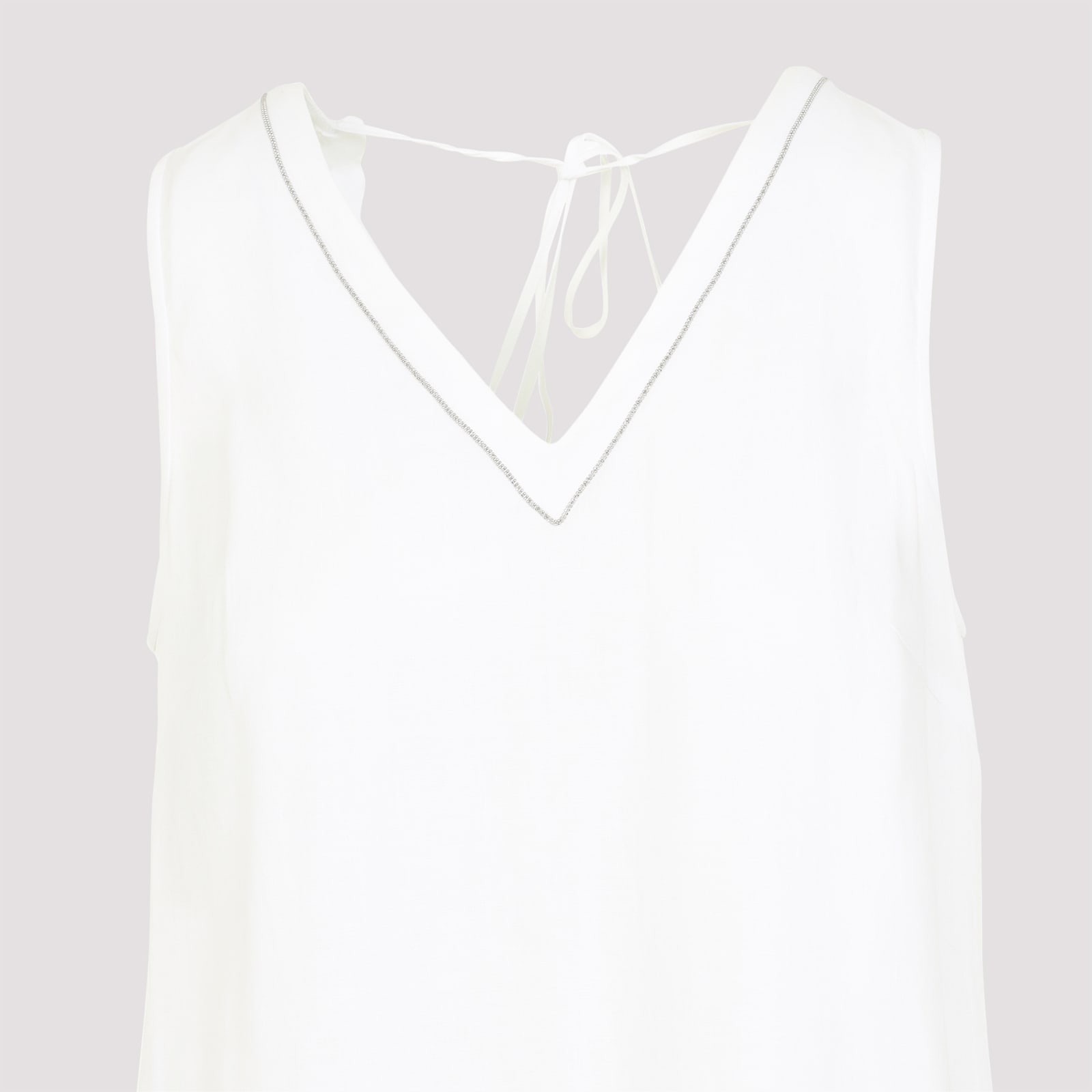 Shop Peserico Dress In Bianco