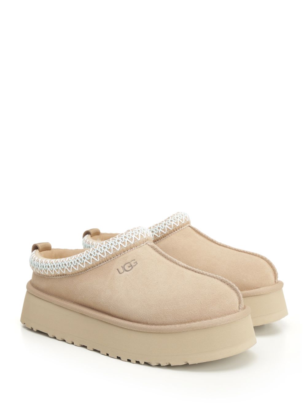 Shop Ugg Tazz Sabot In Beige