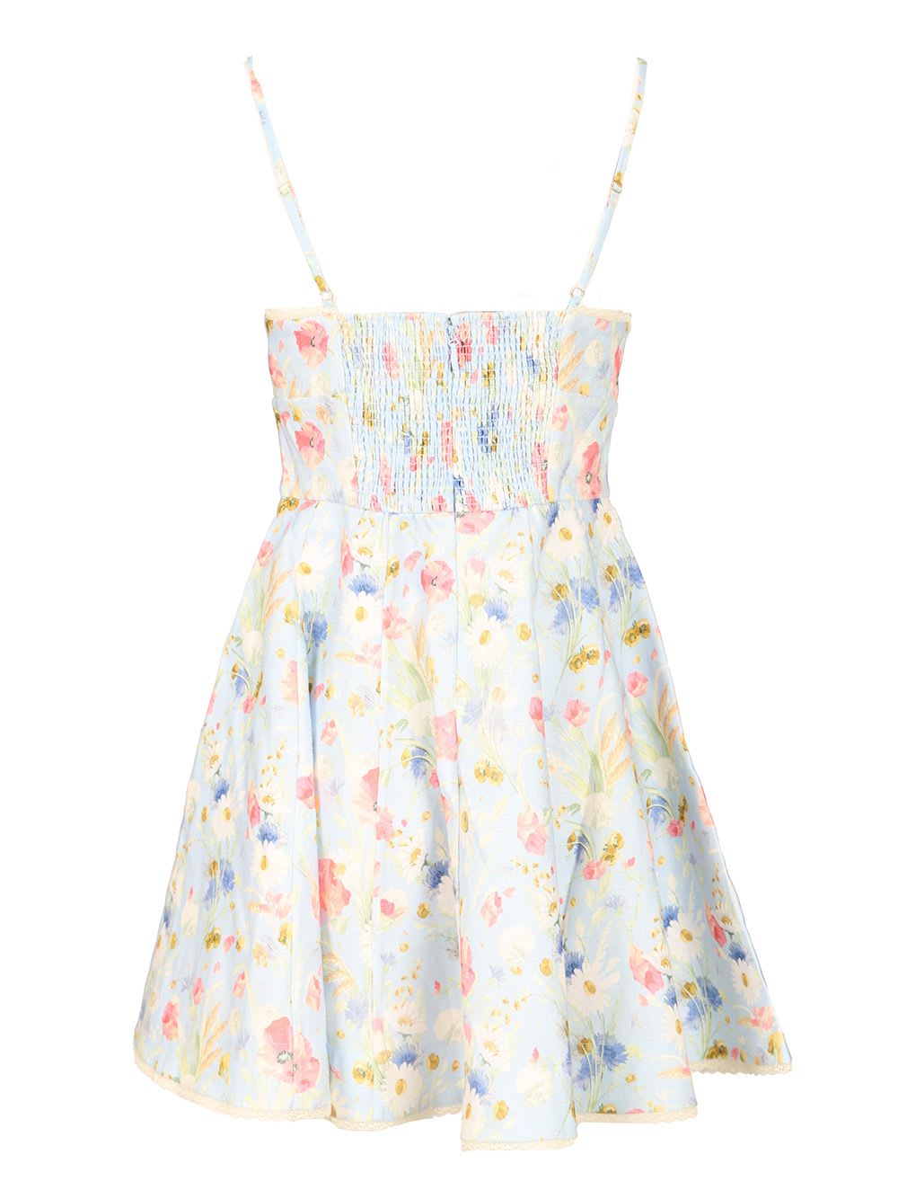 Zimmermann Lucky Mini Dress In Blue
