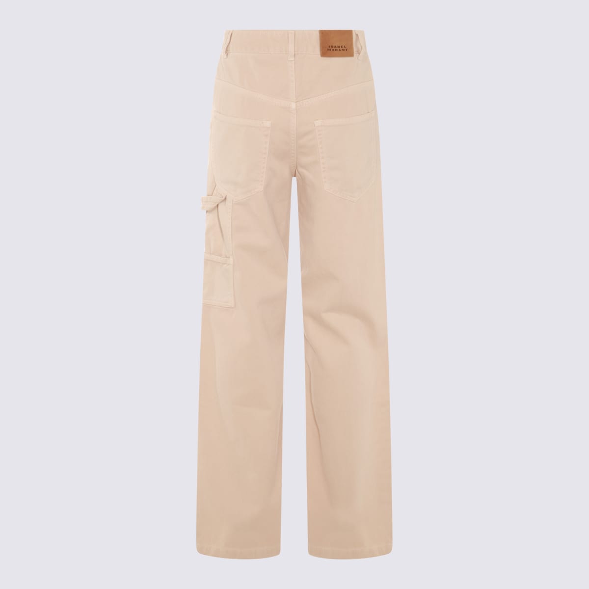 Shop Marant Etoile Ecru Cotton Jeans In Beige