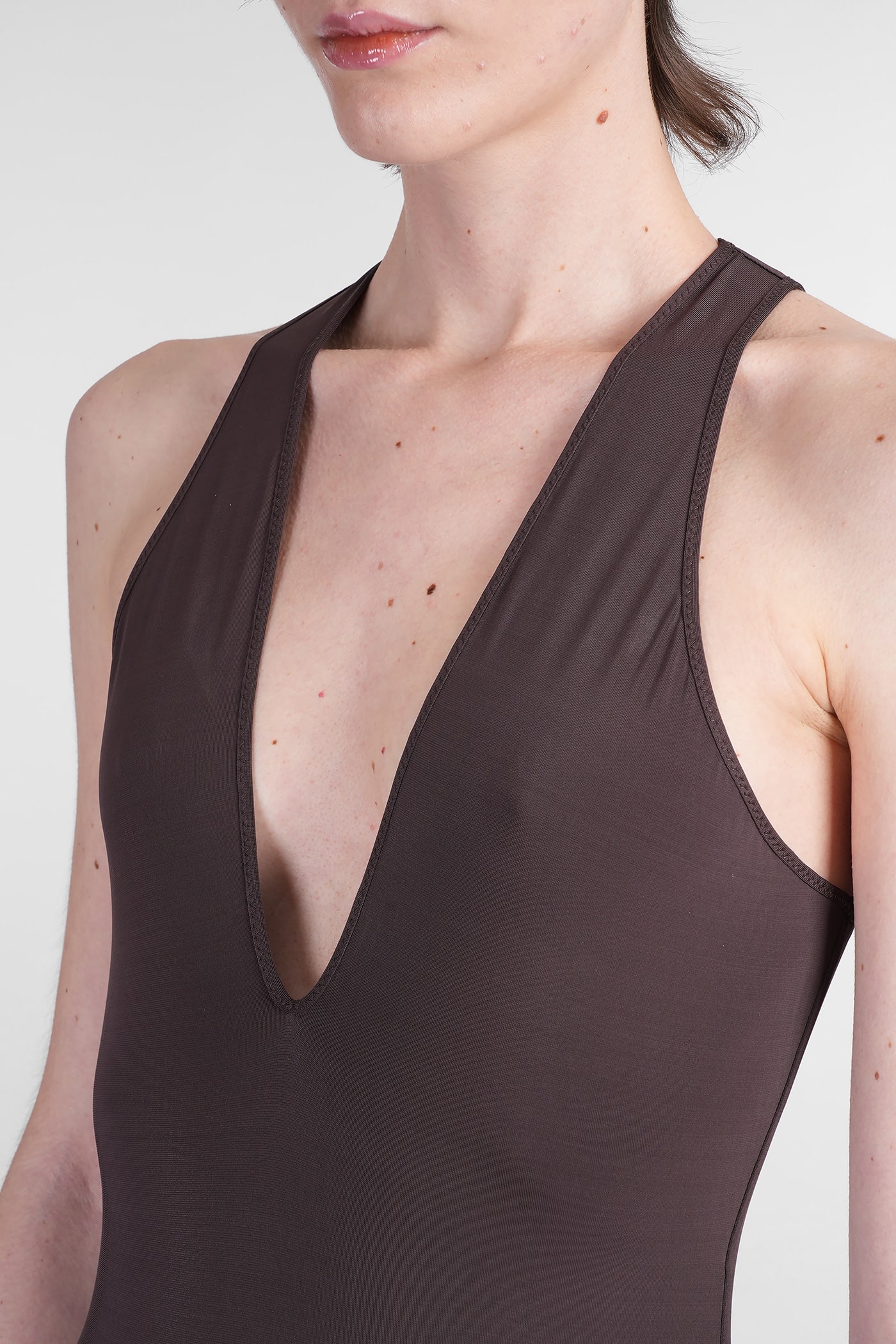 Zimmermann Body In Brown Viscose In Brown